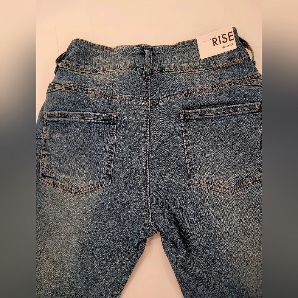 Rise Supply Co. Two Button Skinny Jeans - Picture 3 of 6